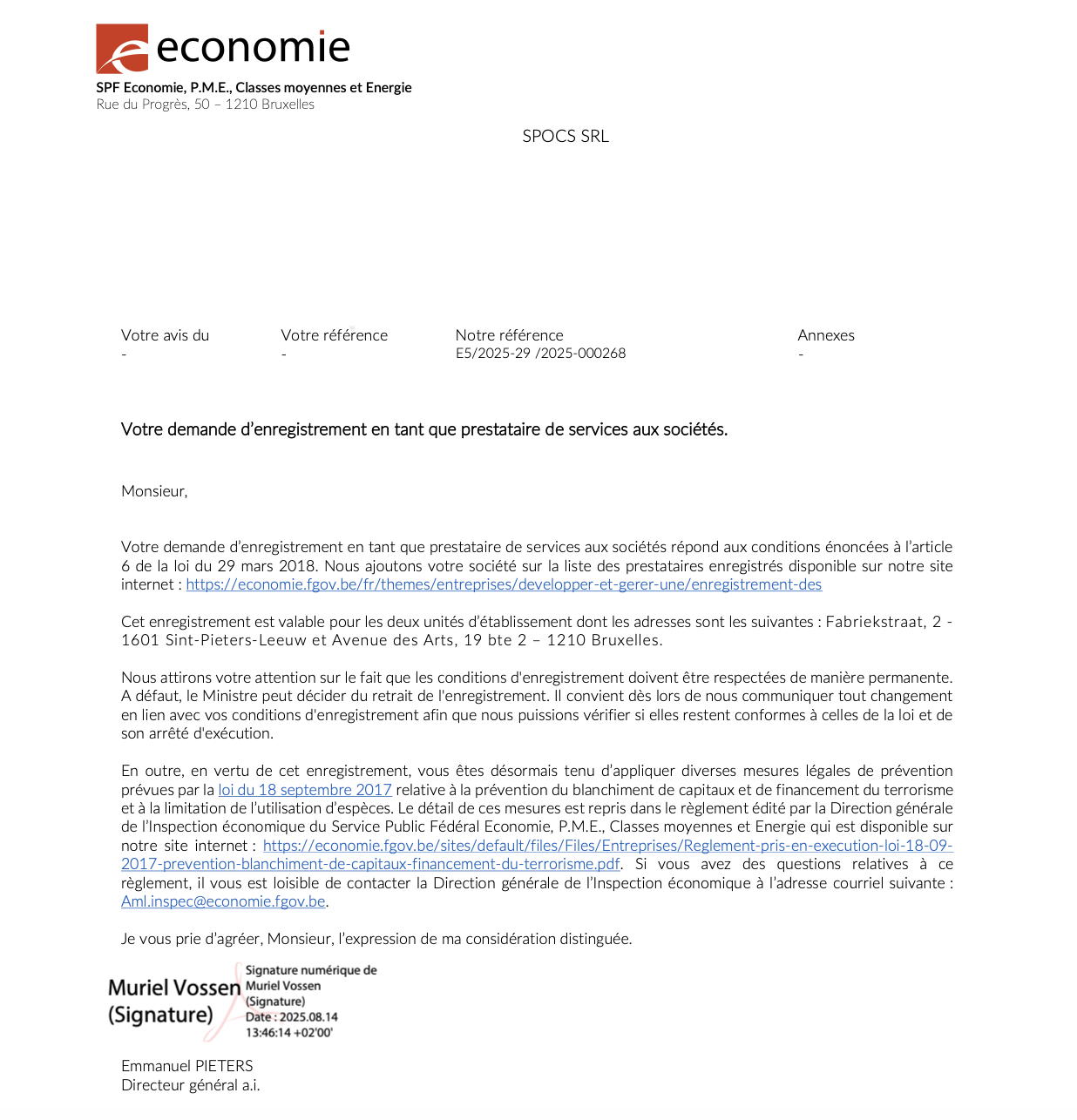 Agréation SPF ECONOMIE